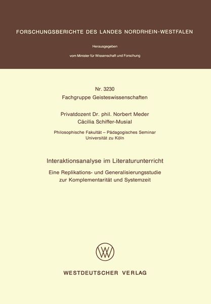 Produktbild: Interaktionsanalyse im Literaturunterricht