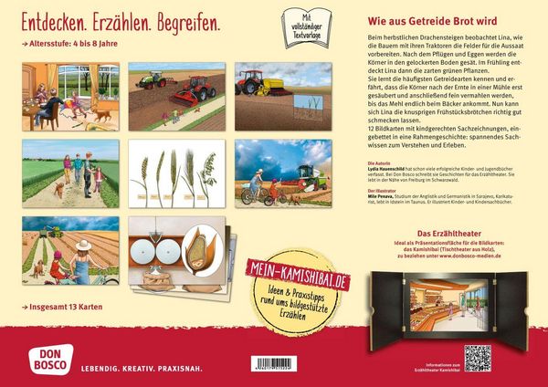 Produktbild: Wie aus Getreide Brot wird. Kamishibai Bildkartenset