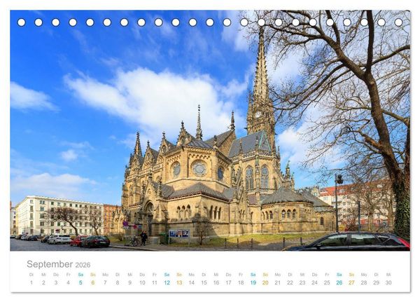 Produktbild: Leipzig - Spaziergang durch Epochen (Tischkalender 2026 DIN A5 quer), CALVENDO Monatskalender