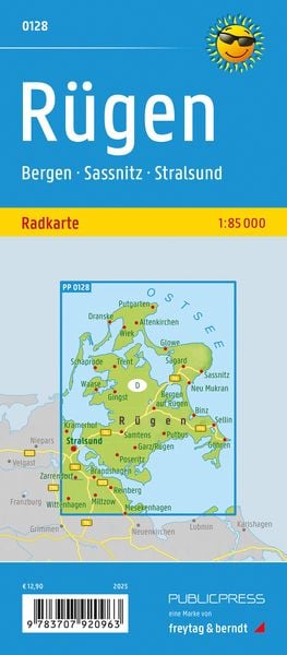 Produktbild: freytag & berndt Radkarte R&uuml;gen 1:85.000