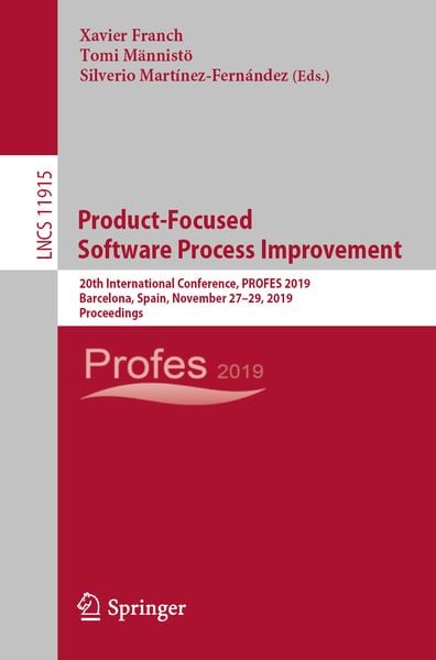 Produktbild: Product-Focused Software Process Improvement