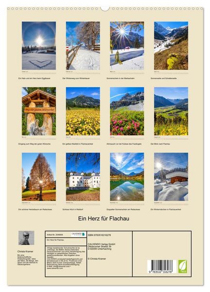 Produktbild: Ein Herz f&uuml;r Flachau (hochwertiger Premium Wandkalender 2026 DIN A2 hoch), Kunstdruck in Hochglanz