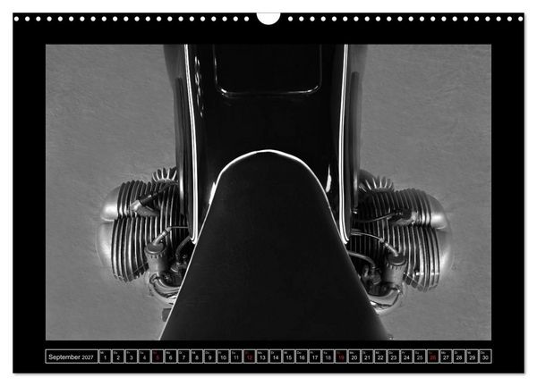 Produktbild: BMW R69S in schwarzweiss (Wandkalender 2027 DIN A3 quer), CALVENDO Monatskalender