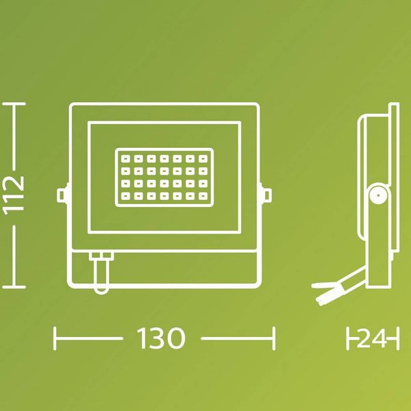 Produktbild: Philips LED Lois 929004641601 LED-Au&szlig;enstrahler 20W Leuchtfarben: Warmwei&szlig;