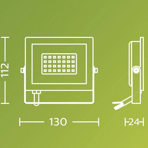 Produktbild: Philips LED Lois 929004641701 LED-Au&szlig;enstrahler 20W Leuchtfarben: Kaltwei&szlig;