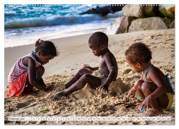 Produktbild: Inseln, Licht und Meer - die Seychellen (Wandkalender 2026 DIN A2 quer), CALVENDO Monatskalender