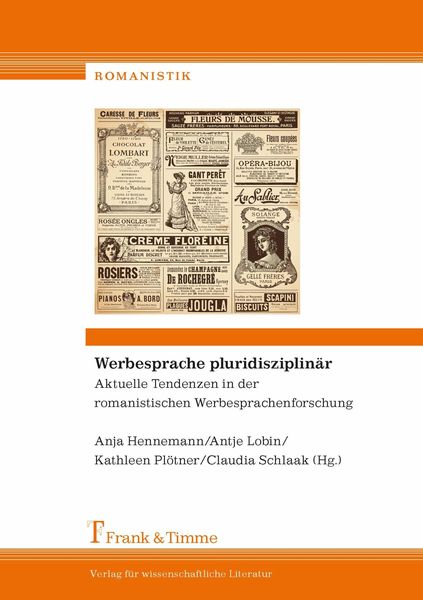 Produktbild: Werbesprache pluridisziplin&auml;r - Aktuelle Tendenzen in der romanistischen Werbesprachenforschung