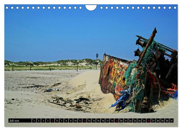 Produktbild: Norderney - von barfu&szlig; bis Lackschuh (Wandkalender 2026 DIN A4 quer), CALVENDO Monatskalender