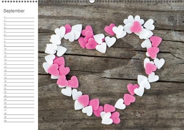 Produktbild: Herzig / Geburtstagskalender (Wandkalender immerw&auml;hrend DIN A2 quer)
