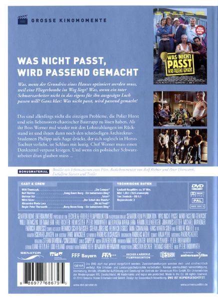 Produktbild: Was nicht passt, wird passend gemacht - Gro&szlig;e Kinomomente