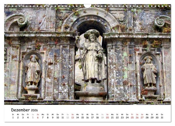Produktbild: Jakobsweg - Camino Portugues (Wandkalender 2026 DIN A3 quer), CALVENDO Monatskalender