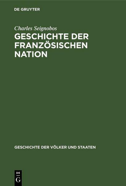 Produktbild: Geschichte der franz&ouml;sischen Nation