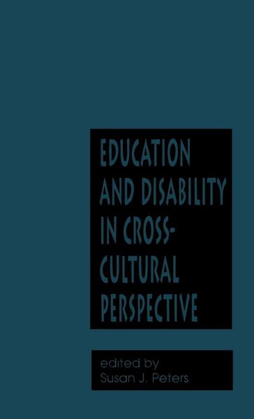 Produktbild: Education and Disability in Cross-Cultural Perspective