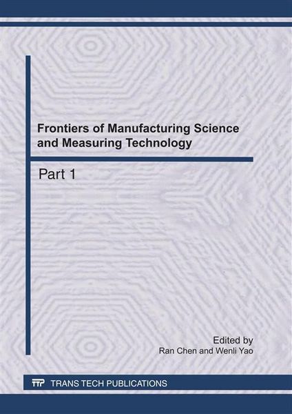 Produktbild: Frontiers of Manufacturing Science and Measuring Technology