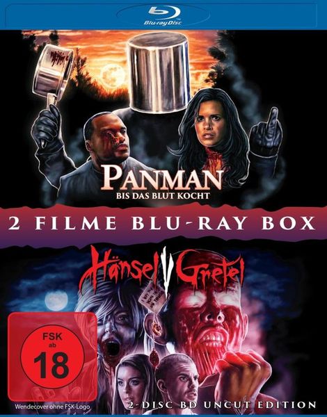 PANMAN - Bis das Blut kocht + HÄNSEL V GRETEL - Hexenjäger - 2 Disc BD Uncut Horror Box [2 BRs]
