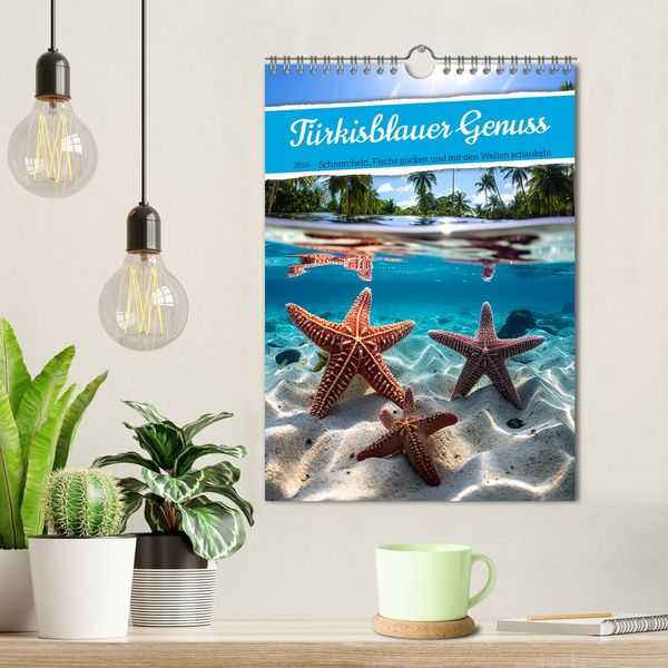 Produktbild: T&uuml;rkisblauer Genuss (Wandkalender 2026 DIN A4 hoch), CALVENDO Monatskalender