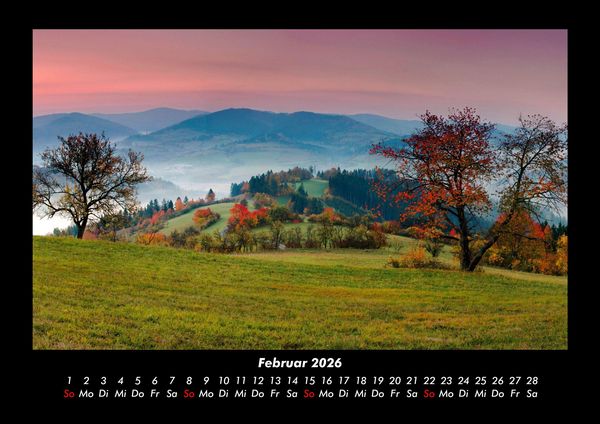 Produktbild: Landschaftskalender 2026 Fotokalender DIN A3