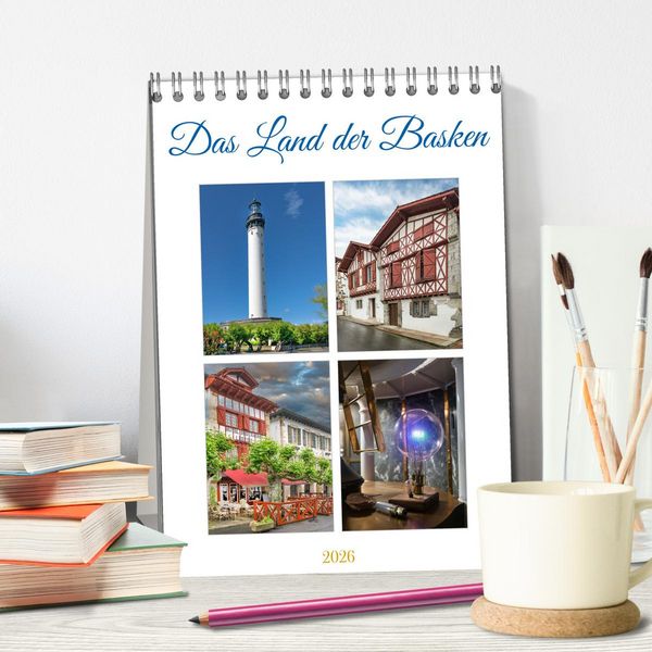 Produktbild: Das Land der Basken (Tischkalender 2026 DIN A5 hoch), CALVENDO Monatskalender