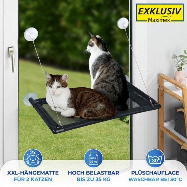 Produktbild: Katzen-H&auml;ngematte XXL, f&uuml;r bis zu 2 Katzen