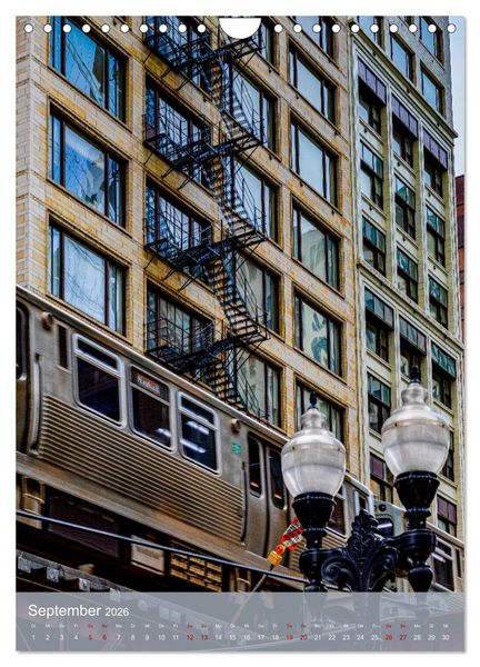 Produktbild: Architektur Facetten Chicago 2026 (Wandkalender 2026 DIN A4 hoch), CALVENDO Monatskalender