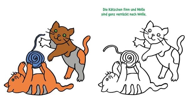 Produktbild: Ausmalbilder f&uuml;r Kita-Kinder: Das dicke Kindergarten-Malbuch: Tierkinder