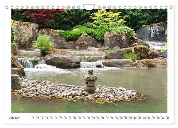 Produktbild: Japanische G&auml;rten in Deutschland (Wandkalender 2027 DIN A4 quer), CALVENDO Monatskalender