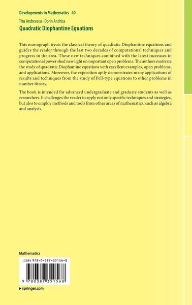 Produktbild: Quadratic Diophantine Equations