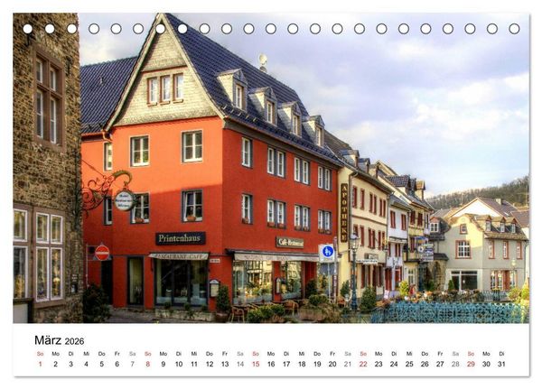 Produktbild: Die sch&ouml;nsten Orte der Eifel (Tischkalender 2026 DIN A5 quer), CALVENDO Monatskalender