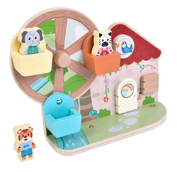 Small foot 12764 - Motorikspielzeug Riesenrad Jungle Friends