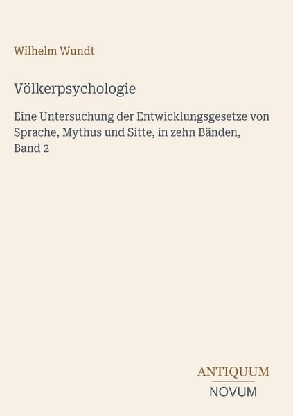 Produktbild: V&ouml;lkerpsychologie