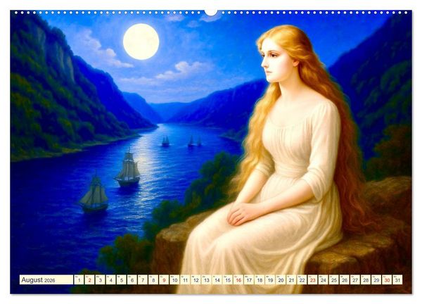 Produktbild: Heinrich Heine. Sein Leben, seine literarischen Werke (Wandkalender 2026 DIN A2 quer), CALVENDO Monatskalender
