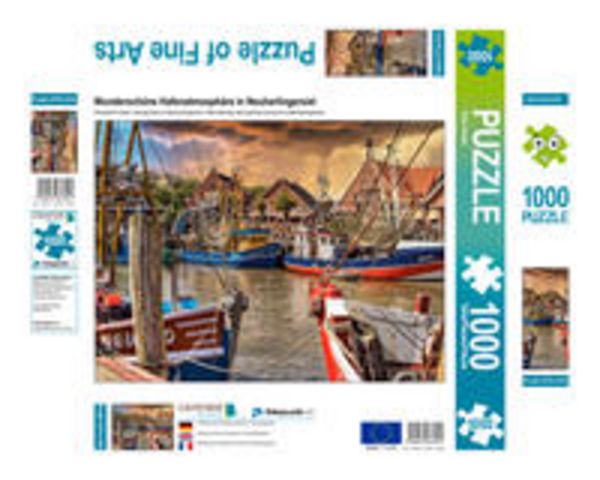 CALVENDO Puzzle Wunderschöne Hafenatmosphäre in Neuharlingersiel 1000 Teile Lege-Größe 640 x 480 cm Foto-Puzzle Bild von Peter Roder