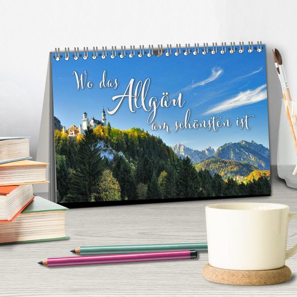 Produktbild: Wo das Allg&auml;u am sch&ouml;nsten ist (Tischkalender 2026 DIN A5 quer), CALVENDO Monatskalender