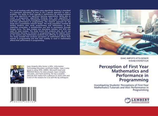 Produktbild: Perception of First Year Mathematics and Performance in Programming