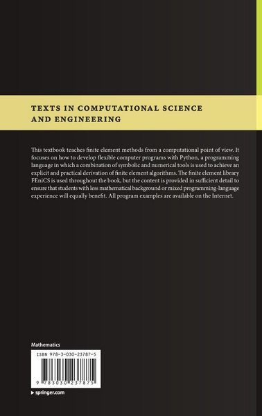 Produktbild: Introduction to Numerical Methods for Variational Problems