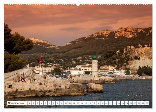 Produktbild: C&ocirc;te d&rsquo;Azur Glanzlichter an der franz&ouml;sischen Mittelmeerk&uuml;ste (hochwertiger Premium Wandkalender 2027 DIN A2 quer), Kunstdruck in Hochglanz