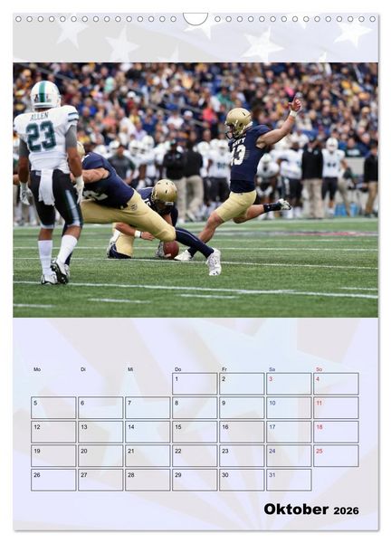 Produktbild: American Football - Kickoff (Wandkalender 2026 DIN A3 hoch), CALVENDO Monatskalender