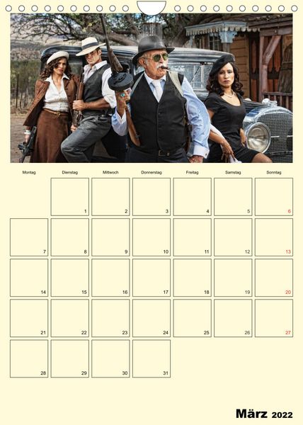 Produktbild: Die 20er Jahre. Gangster, Frauen und Kanonen (Wandkalender 2022 DIN A4 hoch)