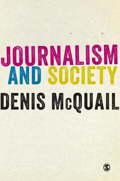 Produktbild: Journalism and Society