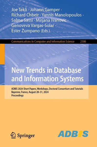 Produktbild: New Trends in Database and Information Systems