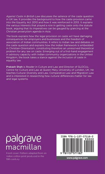 Produktbild: Against Caste in British Law