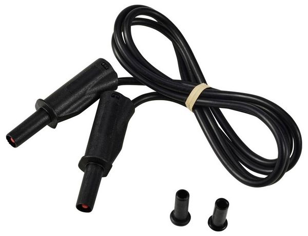 Produktbild: VOLTCRAFT MSB-532 Messleitung 4mm 1m schwarz 2,5mm&sup2; CAT IV 600V 32A