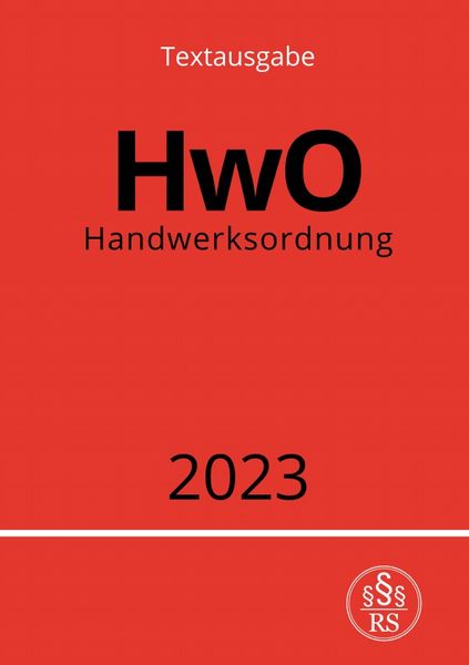 Produktbild: Handwerksordnung - HwO 2023