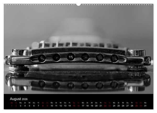 Produktbild: Regelwerke - Details alter E-Gitarren (Wandkalender 2026 DIN A2 quer), CALVENDO Monatskalender