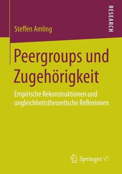 Produktbild: Peergroups und Zugeh&ouml;rigkeit
