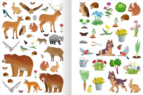 Produktbild: Das superdicke Stickerheft – Frühling