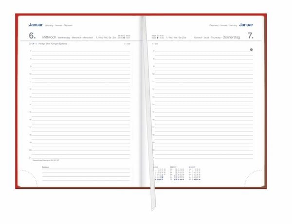Produktbild: Tages-Cheftimer A5, rot 2027