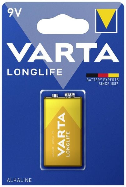 Varta LONGLIFE 9V Bli 1 9 V Block-Batterie Alkali-Mangan 565 mAh 9 V 1 St.