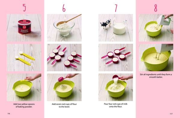 Produktbild: Kids Easy Cup Cookbook: Baking with Kids (Part 1), Baking box set incl. 5 colorful measuring cups