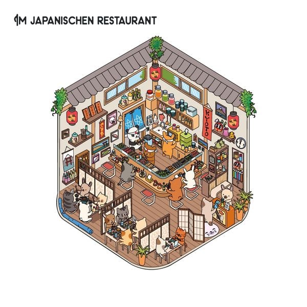Produktbild: Mini-Sticker-Szenen - Cozy Mini-Japan I 3D-Sticker